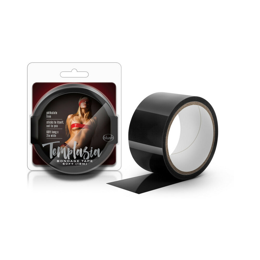 Temptasia Bondage Tape 60 ft. / 18 m Black