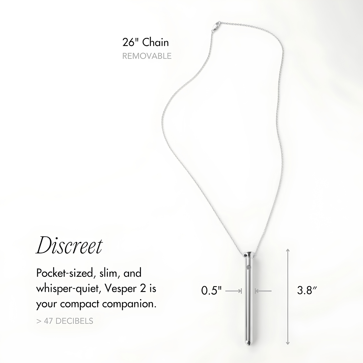 Crave Vesper Necklace Vibe Silver