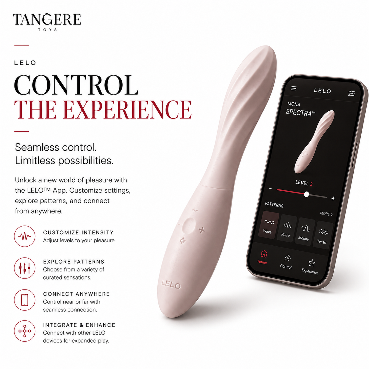 LELO Mona Spectra Massager Light Pink
