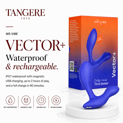 We-Vibe Vector+ Dual Stimulation Prostate Massager Royal Blue