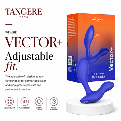 We-Vibe Vector+ Dual Stimulation Prostate Massager Royal Blue