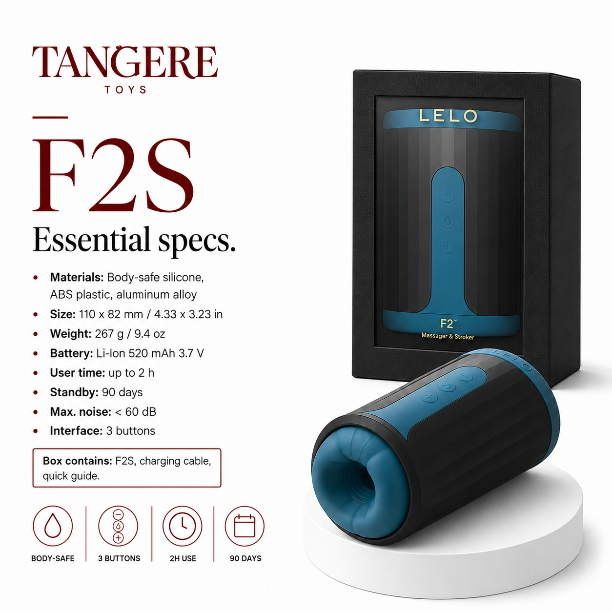 LELO F2S Massager & Stroker Teal