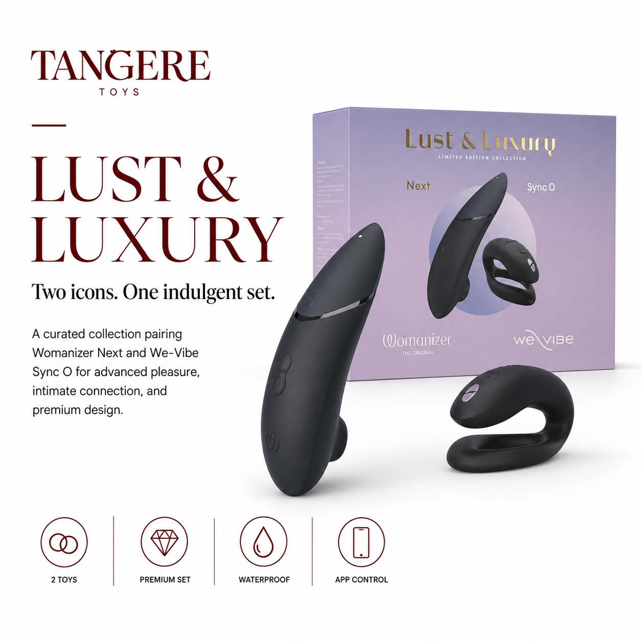 Womanizer x We-Vibe Lust & Luxury Collection Black