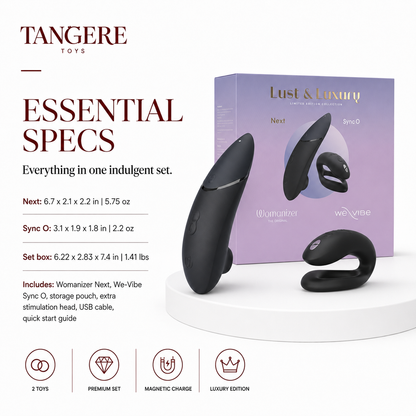 Womanizer x We-Vibe Lust & Luxury Collection Black