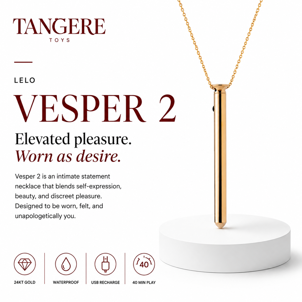 Crave Vesper 2 24kt Gold Plated